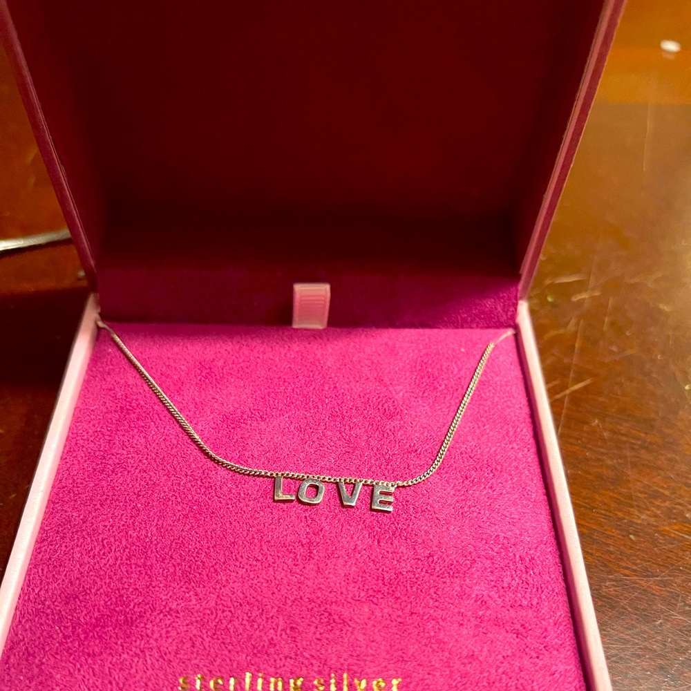 Mia Fiore Italy LOVE sterling silver necklace w original box